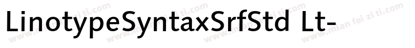 LinotypeSyntaxSrfStd Lt字体转换
